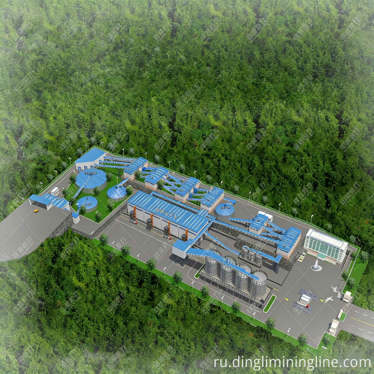 Интегрированная линия по производству отсевного камня Integrated Screening Stone Production Line